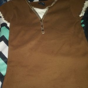 Brown and White shirt from Children's Place
